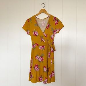 Comfy Faux-Wrap Dress